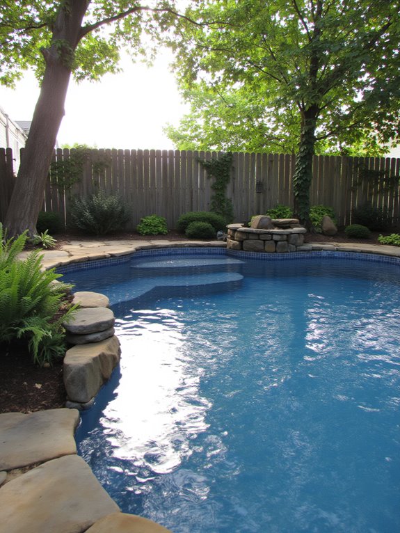 21 Elegant Half Inground Pool Ideas for a Polished Look personalized backyard pool designs