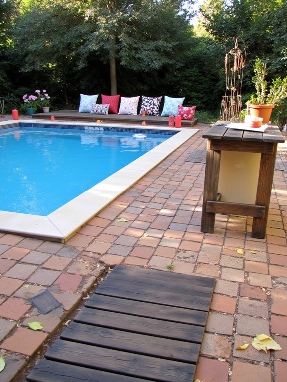 18 Inspiring Small Inground Pool Ideas for a Relaxed Backyard personalized pool space accessories