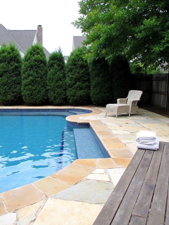21 Timeless Recessed Pool Ideas for a Seamless Yard Design pool maintenance and inspection