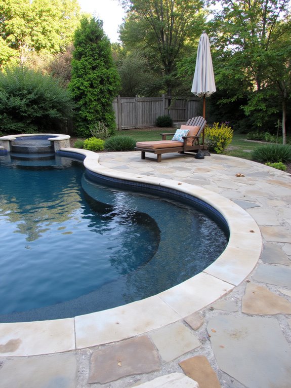 21 Timeless Recessed Pool Ideas for a Seamless Yard Design recessed pools enhance outdoor tranquility