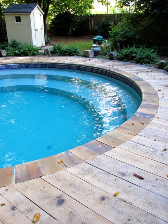 22 Clever Small Semi Inground Pool Ideas for Compact Yards regular pool maintenance routine