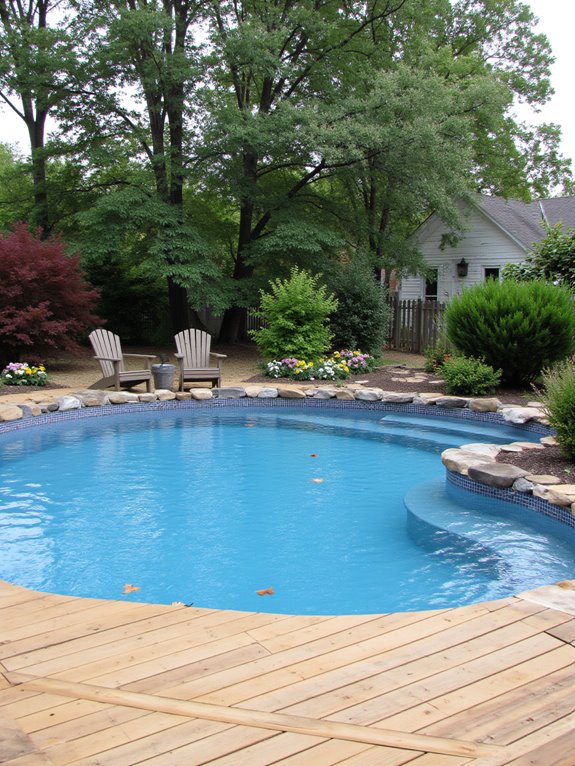 23 Unique Round Semi Inground Pool Ideas for a Softer Look round semi inground pool benefits