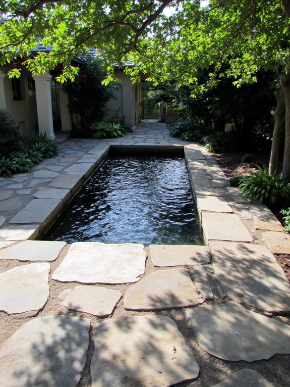 21 Timeless Recessed Pool Ideas for a Seamless Yard Design rustic natural stone surrounds