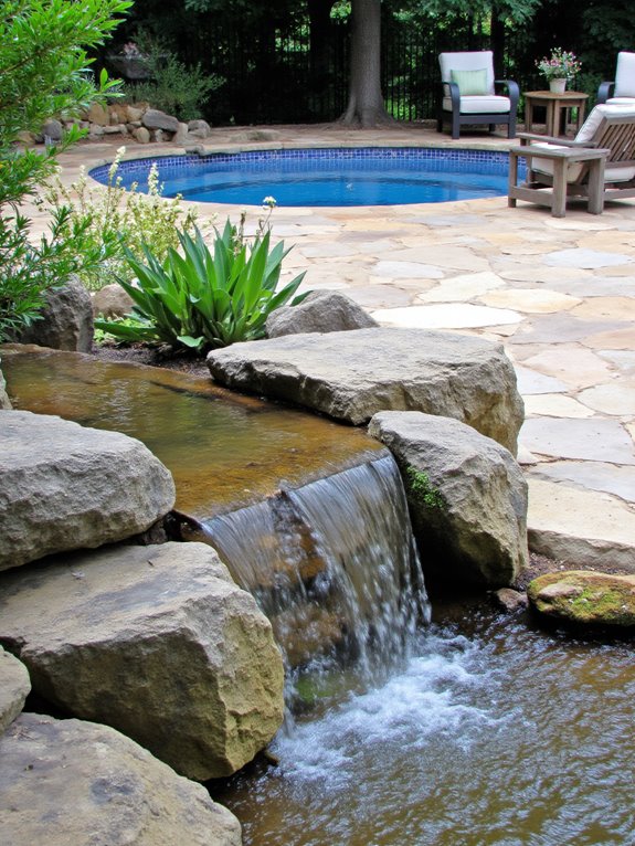 21 Timeless Recessed Pool Ideas for a Seamless Yard Design seamless water features enhance relaxation