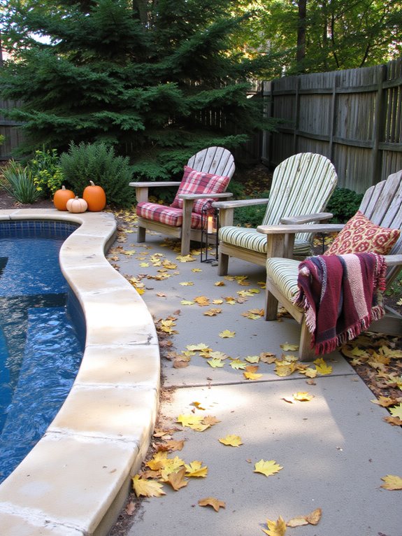 21 Gorgeous Semi Inground Pool Designs That Elevate Any Yard seasonal pool area decor