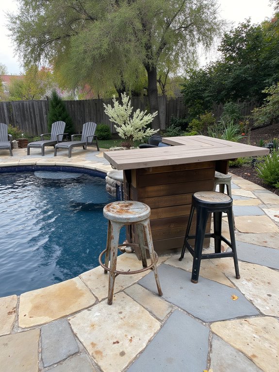 24 Fun Semi Inground Pool Ideas With a Built In Bar for Hosting semi inground pool oasis