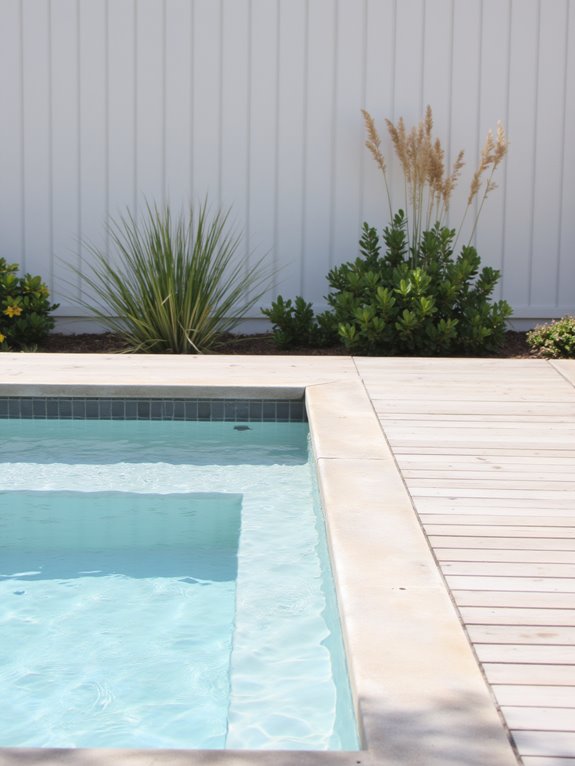 25 Beautiful Backyard Semi Inground Pool Designs You Will Love sleek elegant tranquil pools