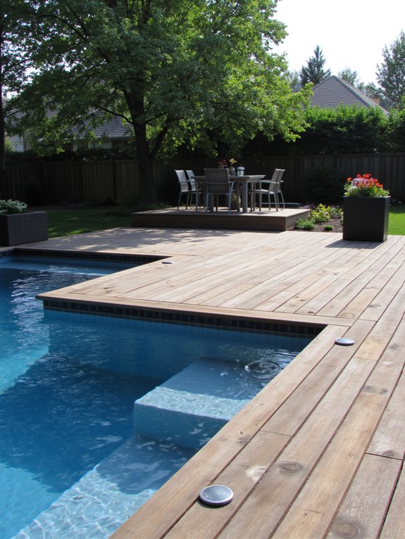 20 Modern Half Inground Pool Ideas With a Deck That Feel Built In smart technology enhances pools