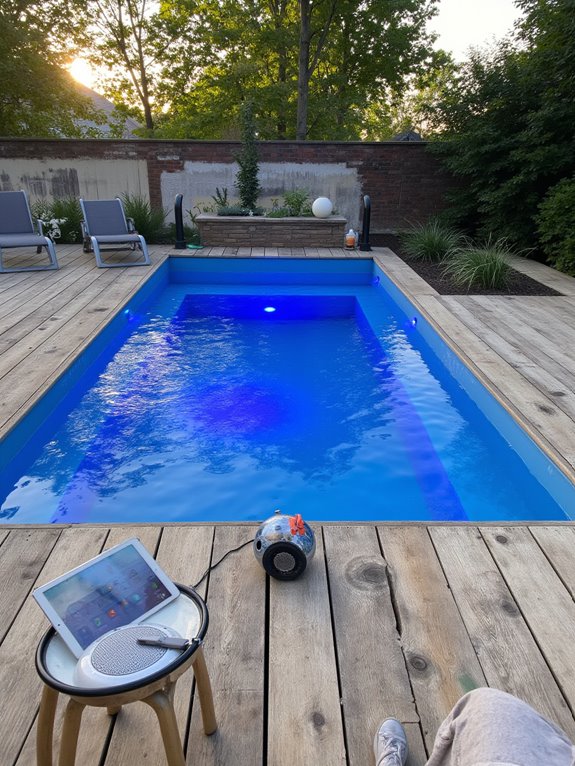18 Inviting Sunken Above Ground Pool Ideas That Blend In smart technology for pools