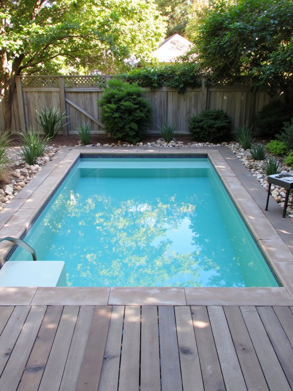 24 Polished Rectangle Semi Inground Pool Ideas for Clean Lines stunning semi inground pool ideas