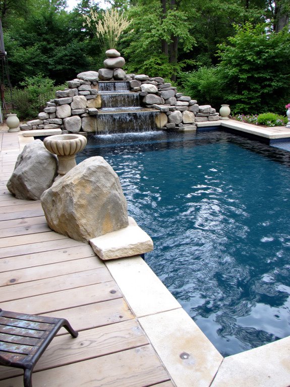 22 Stunning Semi Inground Pool Ideas That Transform Your Backyard stunning water features enhance design