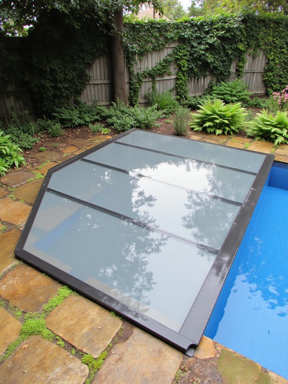 22 Fresh Raised Pool Ideas That Add Visual Interest stylish functional pool covers