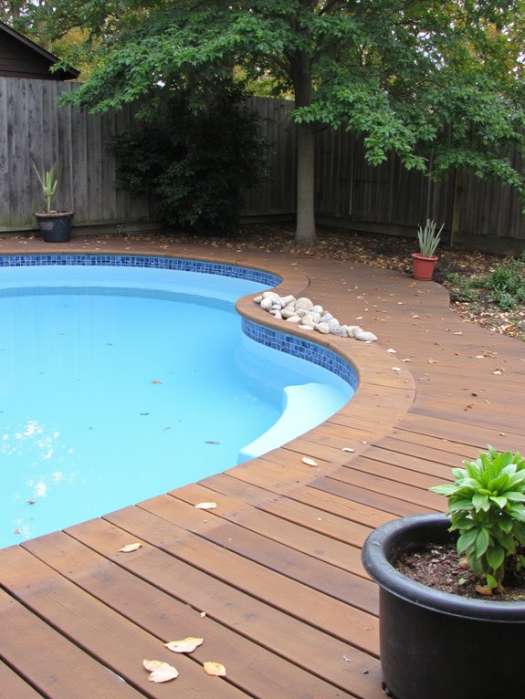 18 Budget Friendly Semi Inground Pool Ideas That Still Look Amazing stylish low maintenance vinyl pools