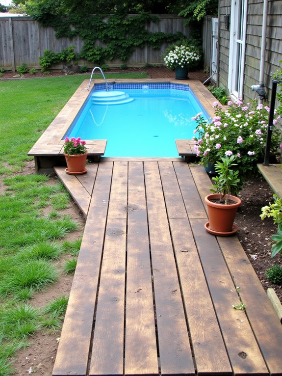 22 Fresh Raised Pool Ideas That Add Visual Interest stylish multi level pool decks