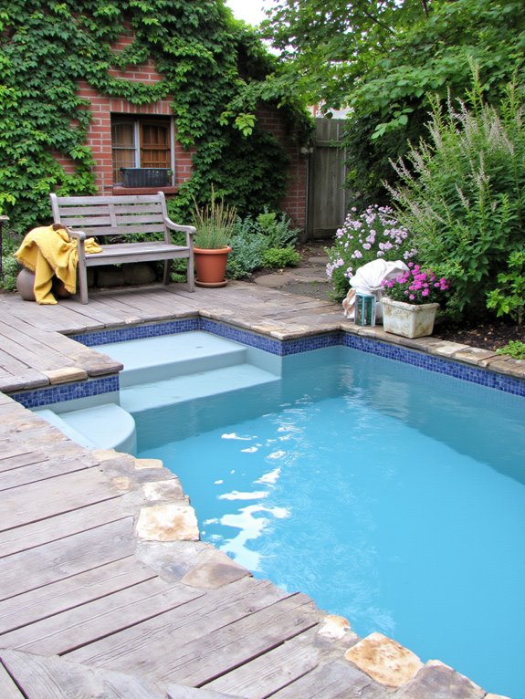 18 Practical Partial Inground Pool Ideas That Work Anywhere stylish space efficient pool design