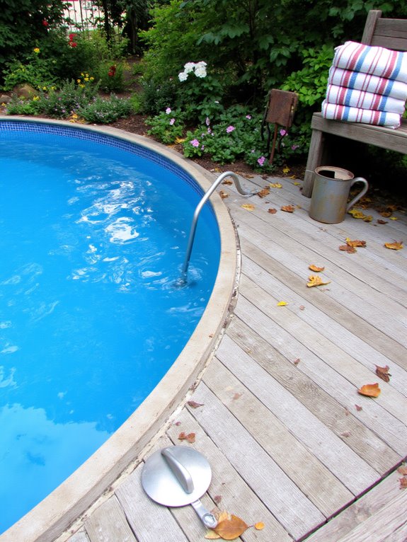 18 Inviting Sunken Above Ground Pool Ideas That Blend In sunken pool maintenance routine