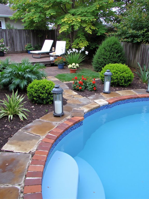 22 Affordable Semi Inground Pool Cost Ideas Worth Considering transformative poolside landscaping ideas