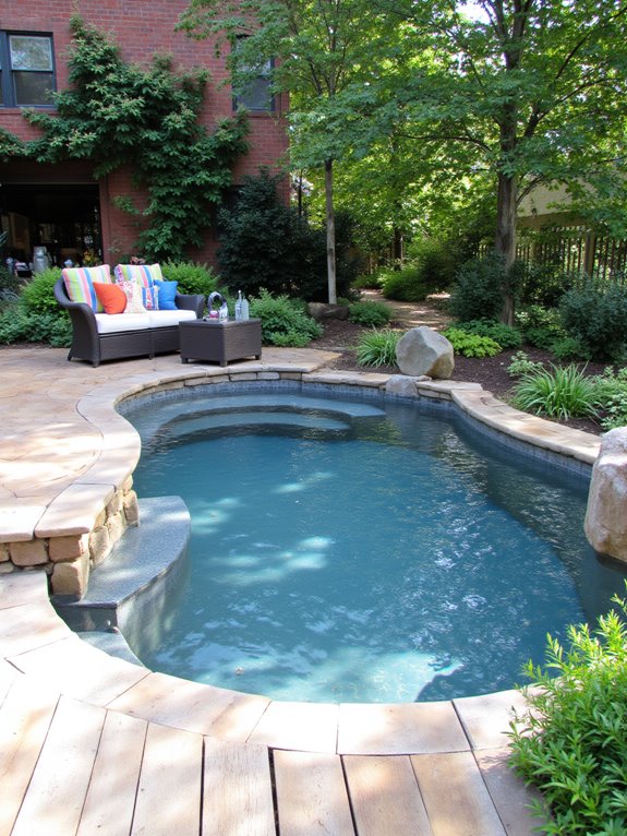 19 Smart Semi Inground Pool Ideas for Real Backyards tropical landscaping for pools