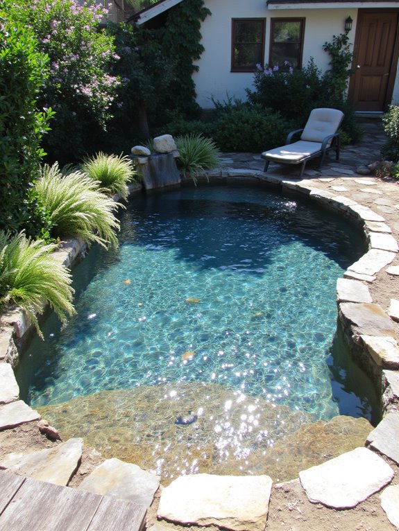 21 Gorgeous Semi Inground Pool Designs That Elevate Any Yard unique semi inground pool designs