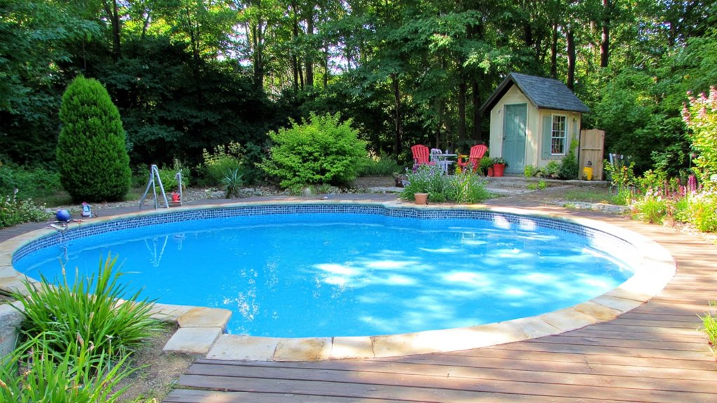 23 Unique Round Semi Inground Pool Ideas For A Softer Look - Love ...