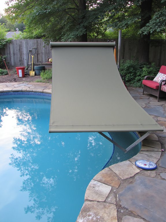 20 Smart Inground Pool Privacy Ideas For Peaceful Yards adjustable shade for pools