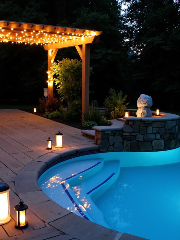 23 Affordable Inground Pool Ideas For Budget-Friendly Upgrades affordable pool lighting ideas