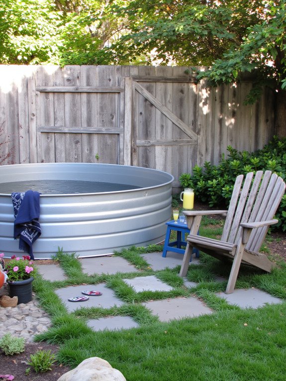 18 Trendy Stock Tank Pool Ideas For A Relaxed Summer Vibe affordable summer backyard fun