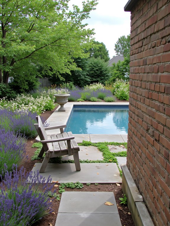 20 Smart Inground Pool Privacy Ideas For Peaceful Yards aromatic herbs for privacy
