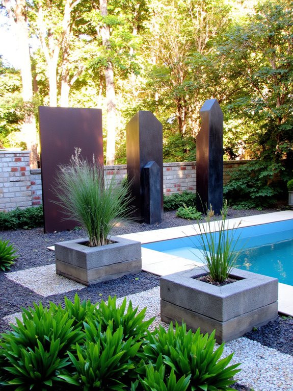 20 Smart Inground Pool Privacy Ideas For Peaceful Yards art for privacy aesthetics