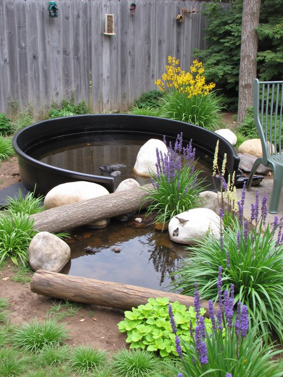 19 Stylish Backyard Stock Tank Upgrades That Feel Designer Level bird friendly stock tank habitat