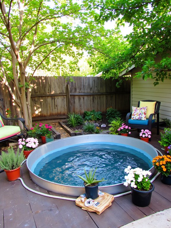 21 Gorgeous DIY Stock Tank Pool Ideas For Warm Summer Days budget friendly backyard oasis