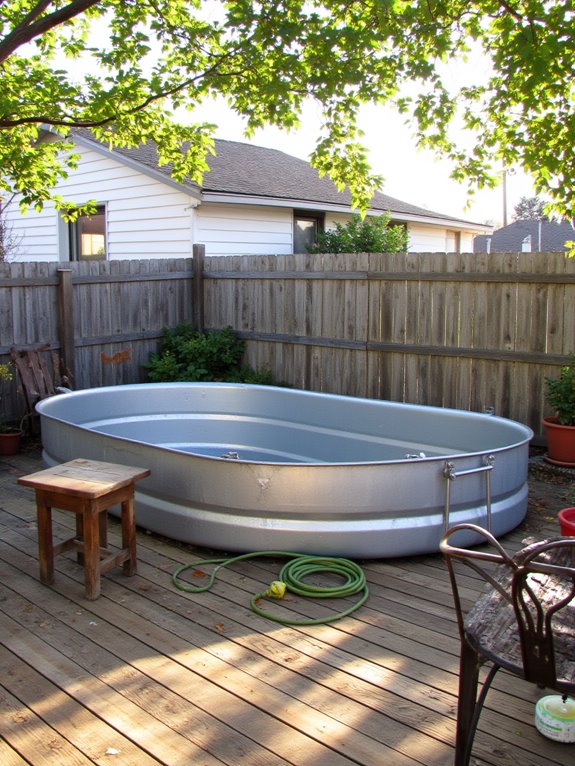 21 Stylish Poly Stock Tank Pool Ideas For A Smooth Setup budget friendly pool design ideas