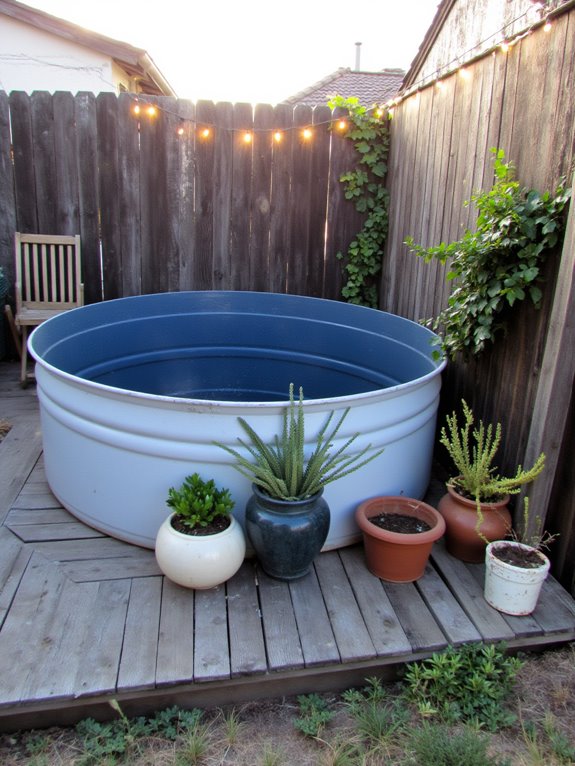 18 Rustic Stock Tank Pool Ideas With Warm Outdoor Charm budget friendly pool enhancements