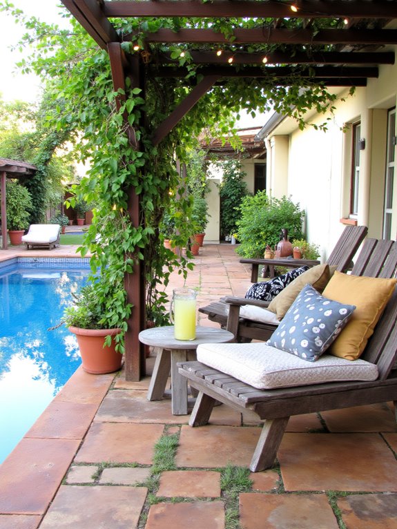 23 Affordable Inground Pool Ideas For Budget-Friendly Upgrades budget friendly poolside lounge