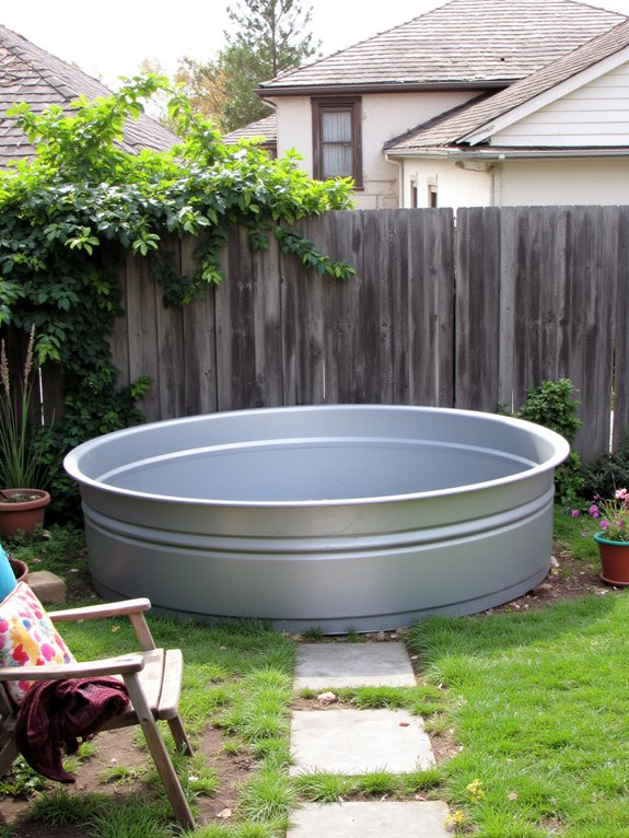 22 Family Friendly Stock Tank Pool Ideas That Everyone Will Love budget friendly stock tank setup
