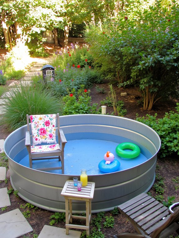 18 Bright Tin Pool Ideas That Add Fun Retro Character budget friendly tin projects