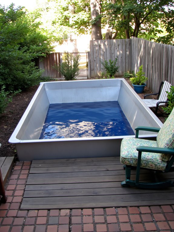 20 Stylish Cattle Trough Pool Ideas For Unexpected Backyard Flair cattle troughs for pools