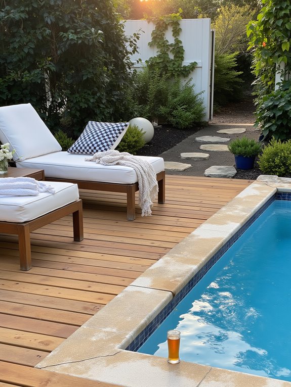 25 Chic Inground Pool Decorating Ideas That Feel Fresh chic and comfortable pool loungers