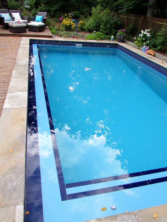 19 Timeless Rectangle Inground Pool Ideas For A Clean Look choosing pool color wisely