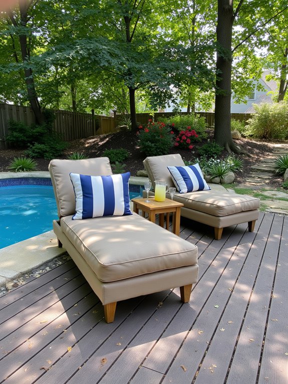 22 Simple Inground Pool Ideas For Effortless Outdoor Living comfortable stylish pool furniture