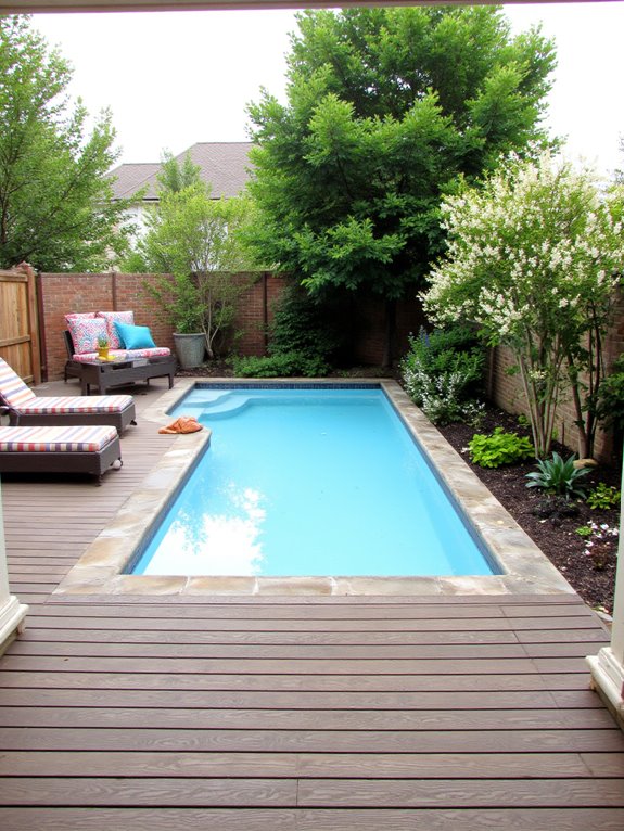 20 Smart Inground Pool Ideas For Small Yards compact pool for small yards