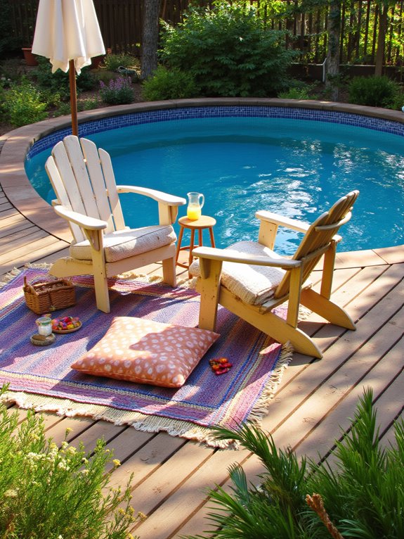20 Inspiring Cowboy Pool Backyard Ideas With Surprising Style cozy cowboy pool seating