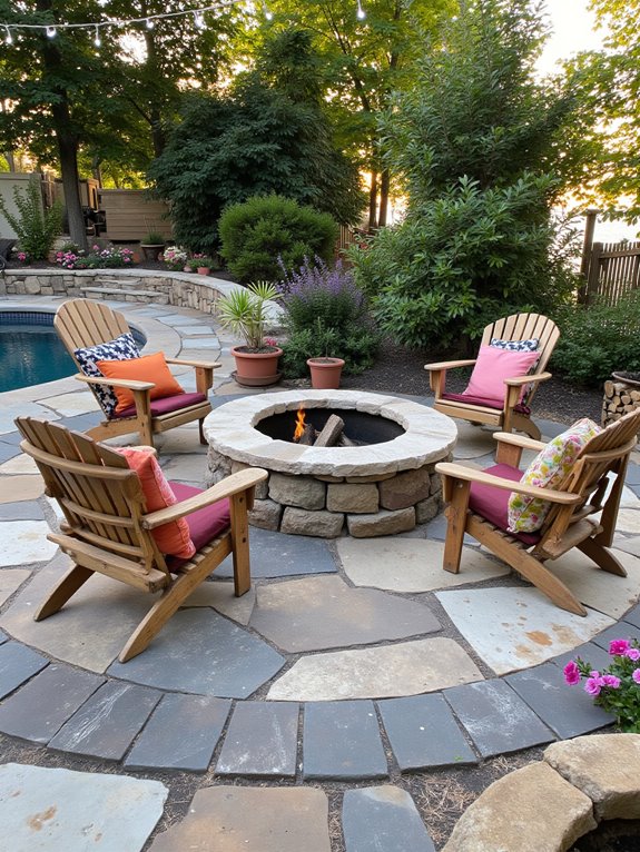 22 Trendy Outdoor Patio Pool Ideas For Endless Summer Days cozy evening fire gatherings