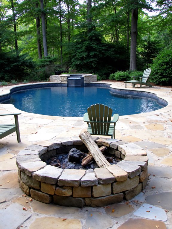 22 Creative Freeform Inground Pool Ideas For Natural Flow cozy evening gatherings outdoors