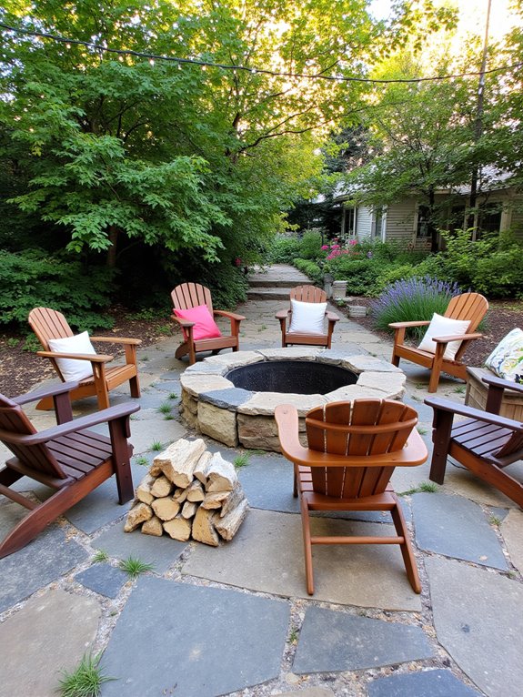 20 Stylish Backyard Inground Pool Landscaping Ideas For Instant Charm cozy fire pit gatherings