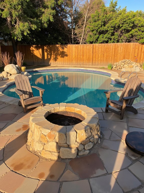 20 Inspiring Cowboy Pool Backyard Ideas With Surprising Style cozy fire pit gatherings