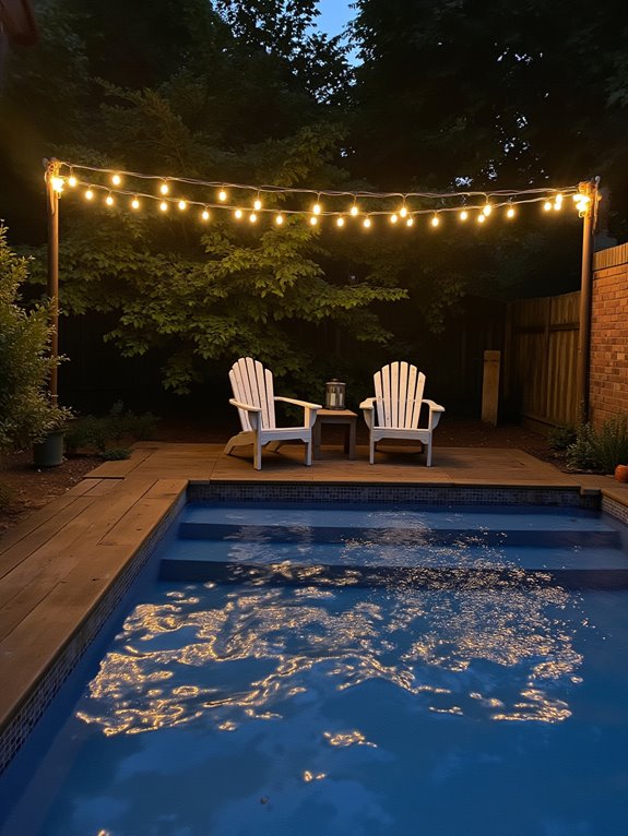 24 Clever Container Pool Ideas That Reinvent Your Outdoor Space cozy illuminated outdoor gatherings