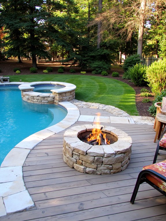 20 Cool Inground Pool Ideas For A Relaxed Backyard Atmosphere cozy year round outdoor retreat