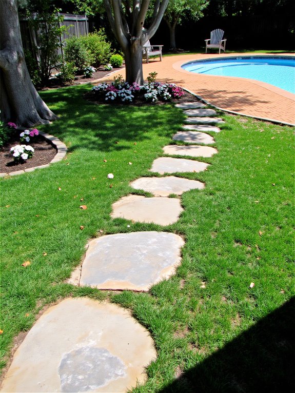 25 Impressive Inground Pool Patio Ideas That Upgrade Your Space creative pathways enhance connectivity