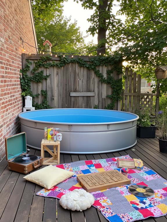 18 Rustic Stock Tank Pool Ideas With Warm Outdoor Charm creative poolside entertainment ideas